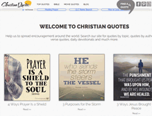 Tablet Screenshot of christianquotes.info